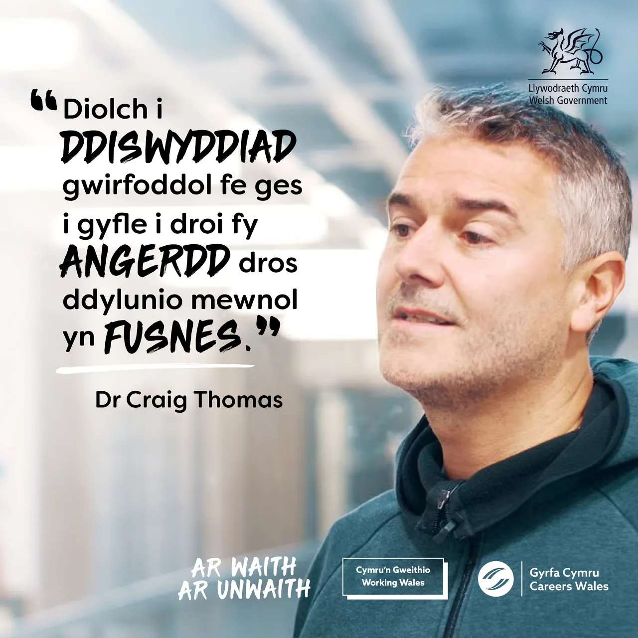 Redundancy Support – Case Study Quote Card – Size 1-1 – Welsh