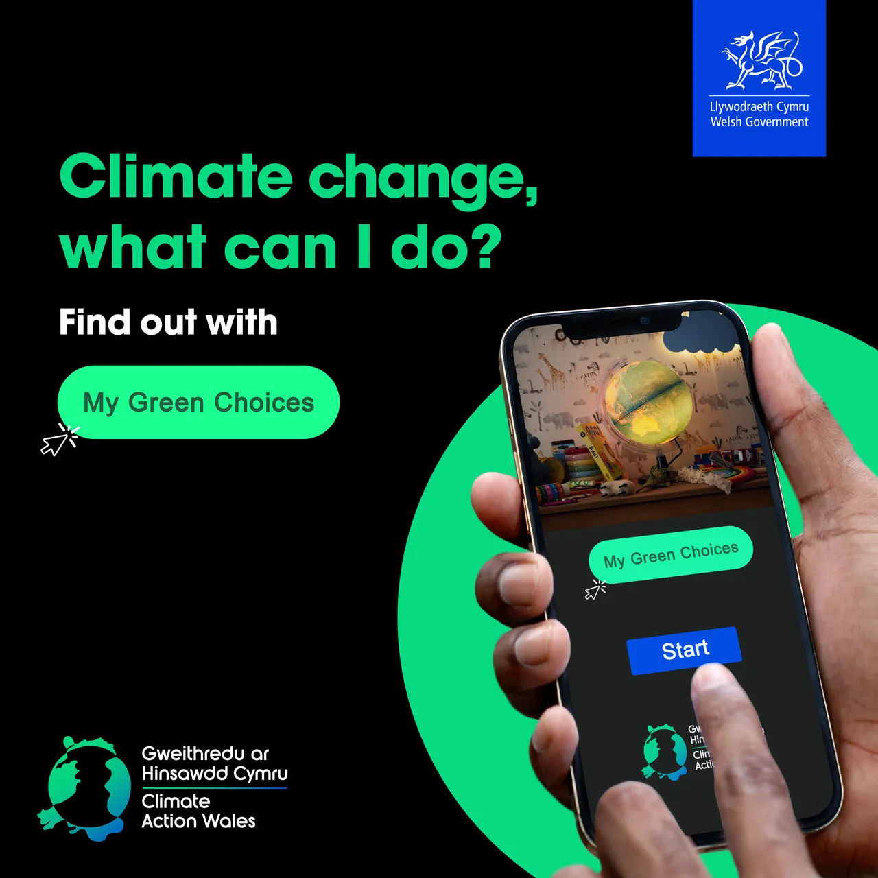 Climate Action Wales - My Green Choices - Eng - 4500x4500