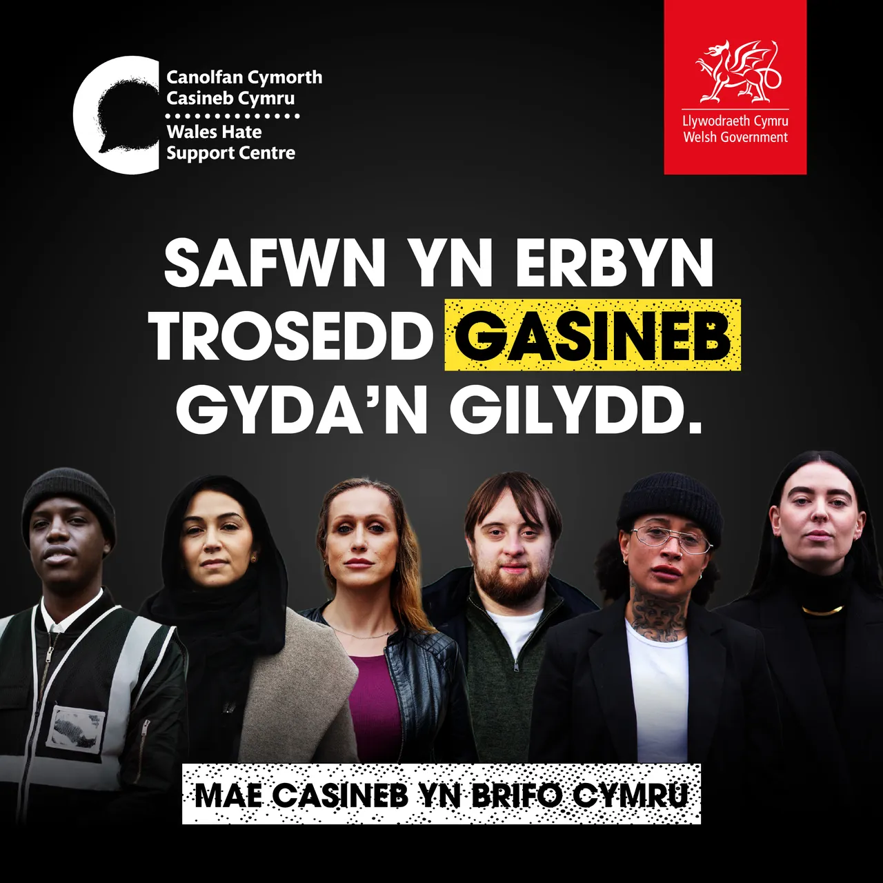 Stand Up Together Graphic - CYMRAEG 1080x1080