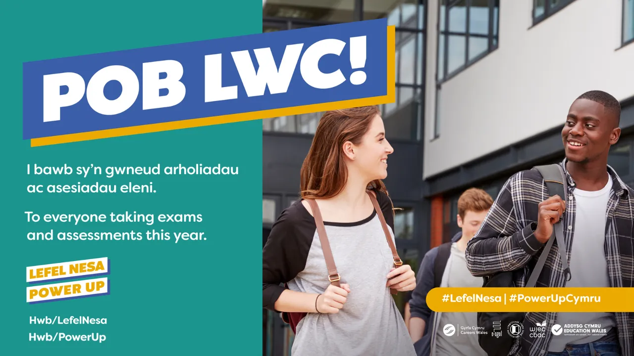 Pob lwc banner