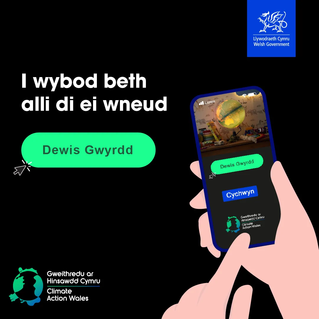Gweithredu Ar Hinsawdd - Dewis Gwyrdd - Cym v2 - 1080x1080
