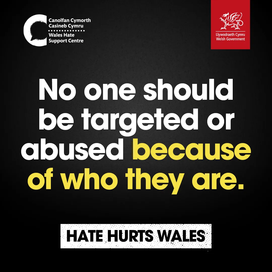 Hate Hurts Wales - No one should be taregeted ENG 1080x1080