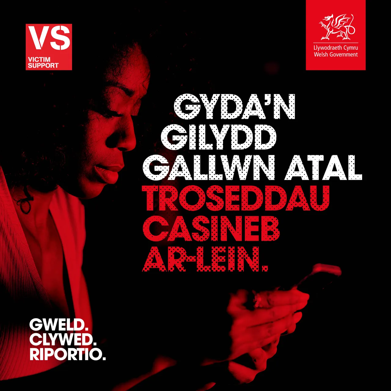 Online Hate Bystander Carousel  - CYMRAEG 1