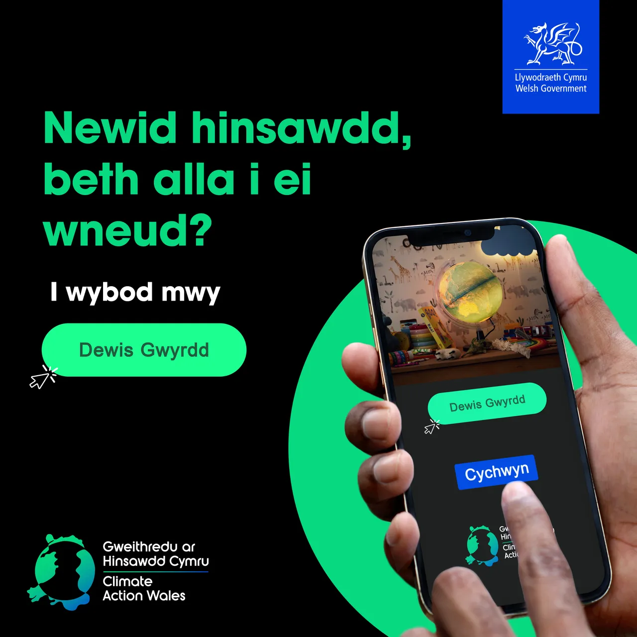 Gweithredu Ar Hinsawdd - Dewis Gwyrdd - Cym - 4500x4500