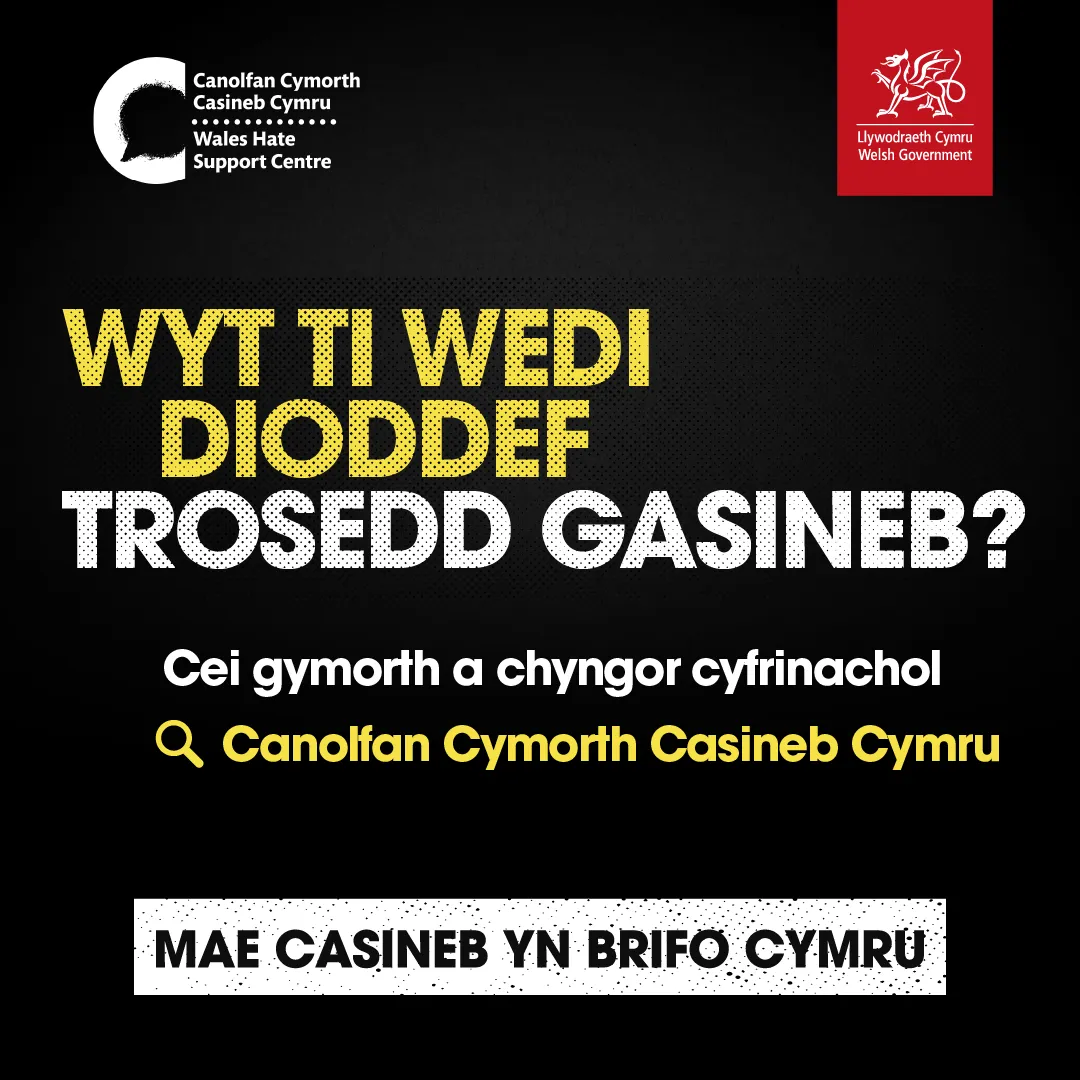 Hate Hurts Wales - Have you been a victim CYM 1080x1080