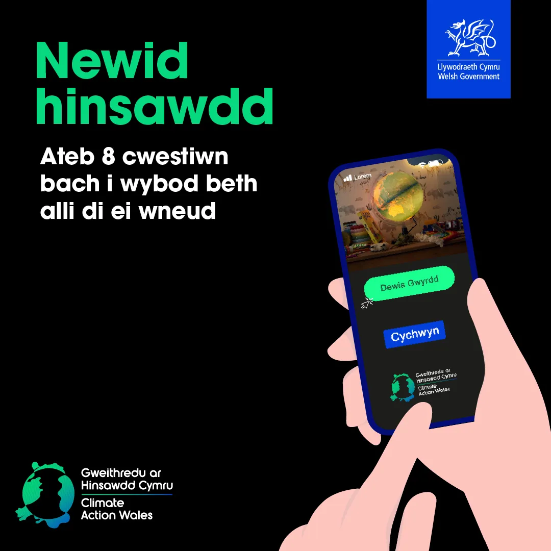 Gweithredu Ar Hinsawdd - Dewis Gwyrdd - Cym - 1080x1080