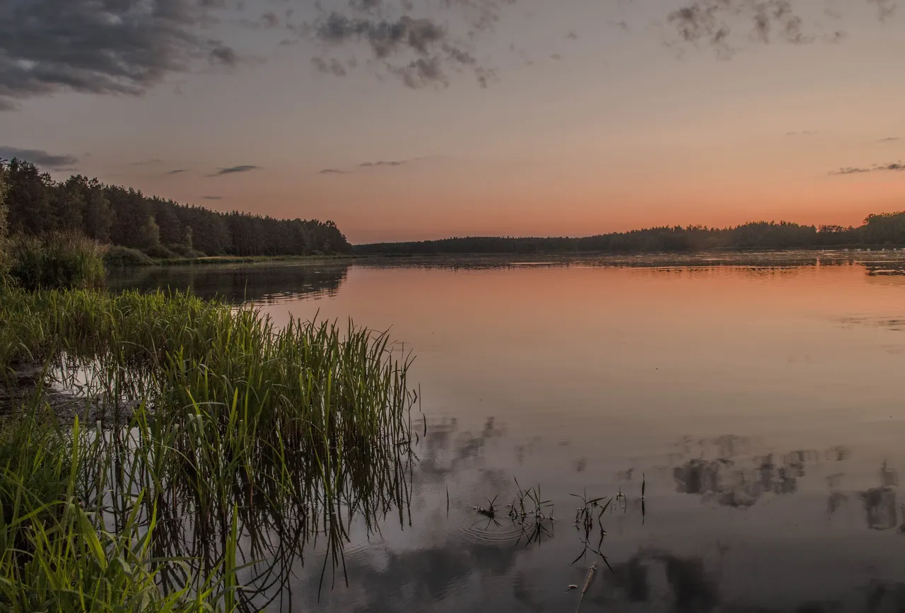 Ruda při západu - lake Ruda sunset