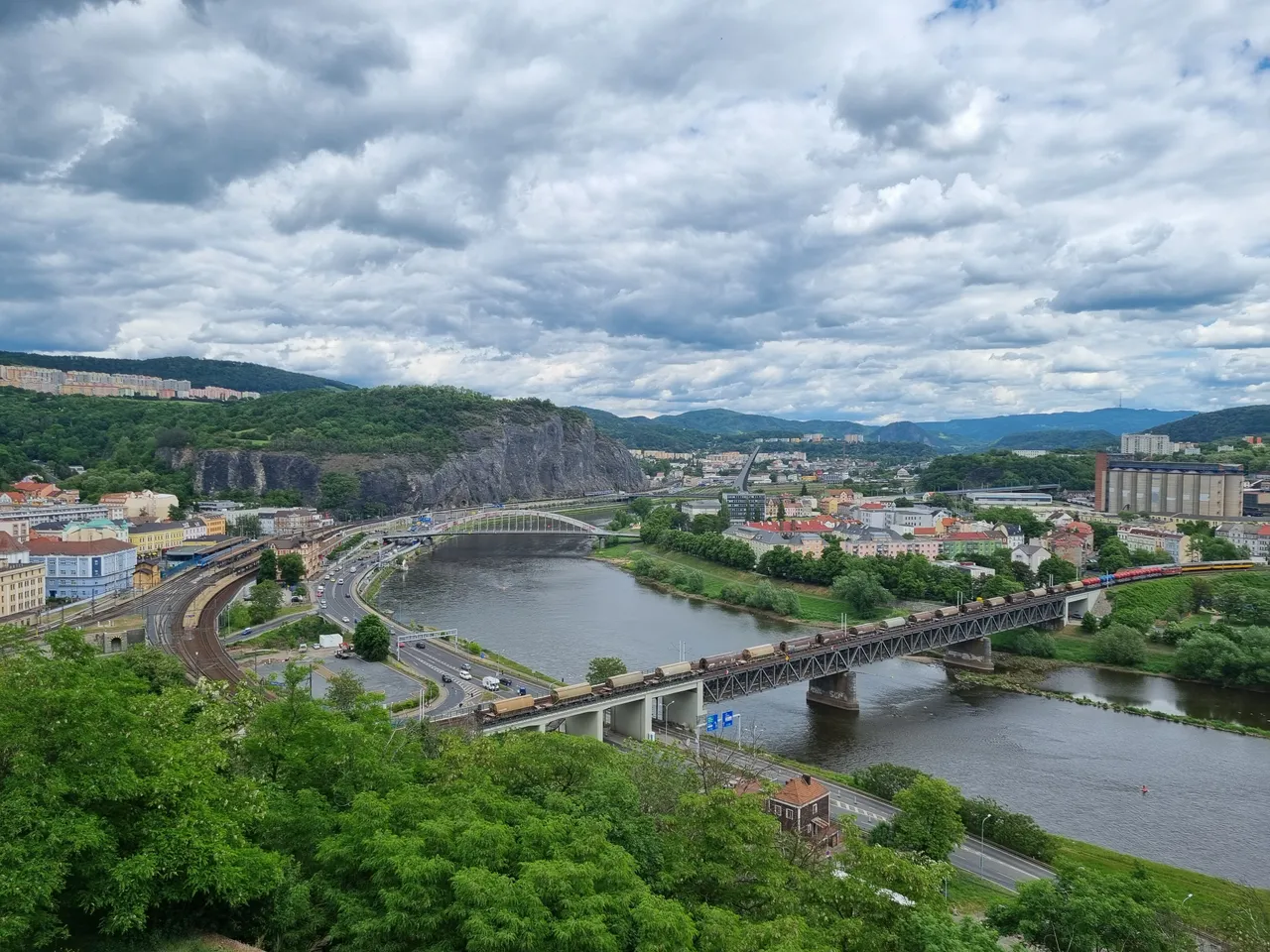 Ústí nad Labem - pohled z Větruše