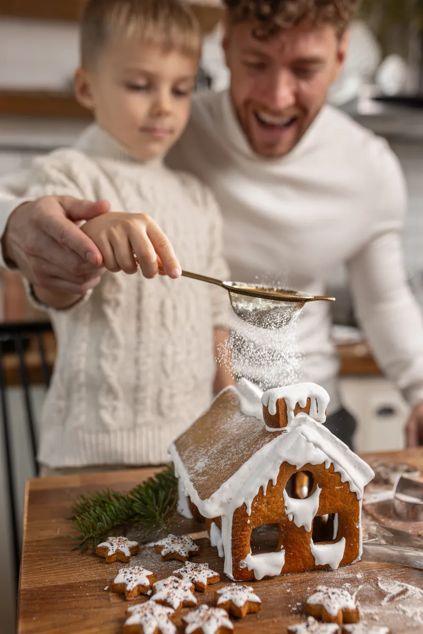 Rodinné zdobení perníčků
