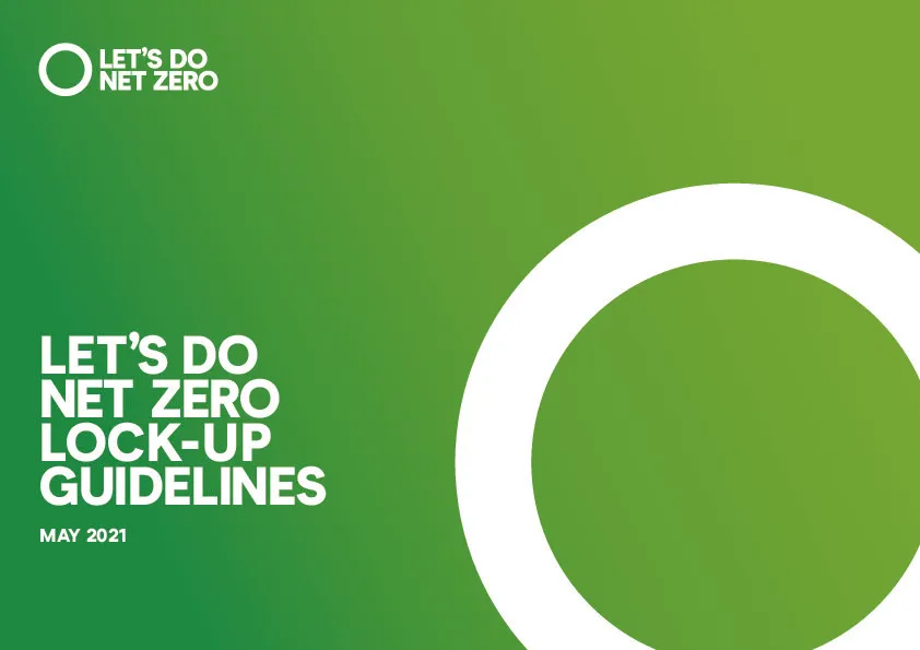 Brand Scotland Toolkit - Let's Do Net Zero lock-up guidelines