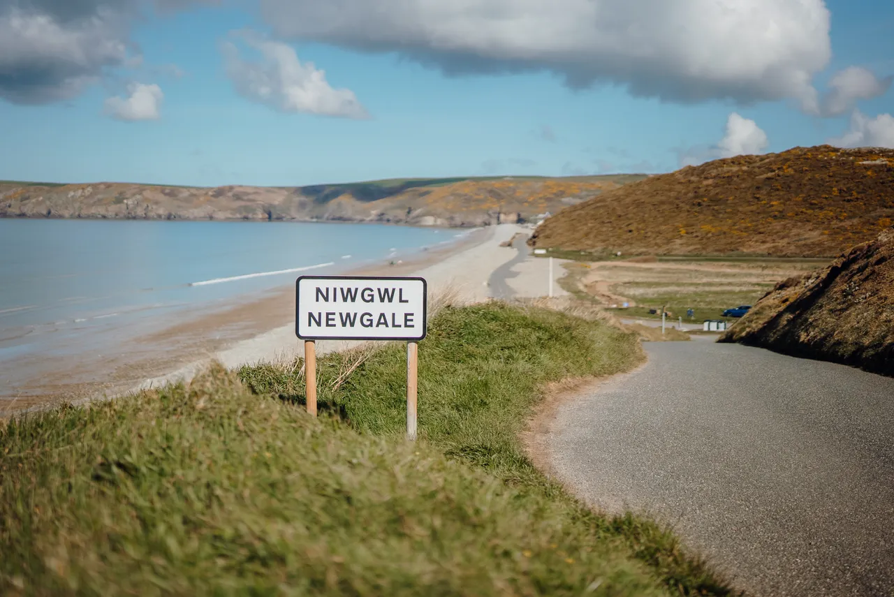 Newgale Road Sign