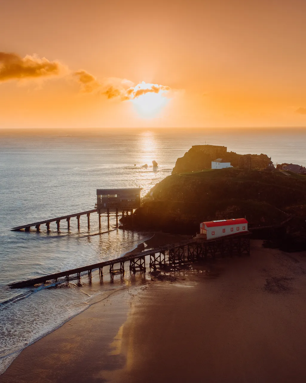 Tenby RNLI Lifeboat Station at Dawn