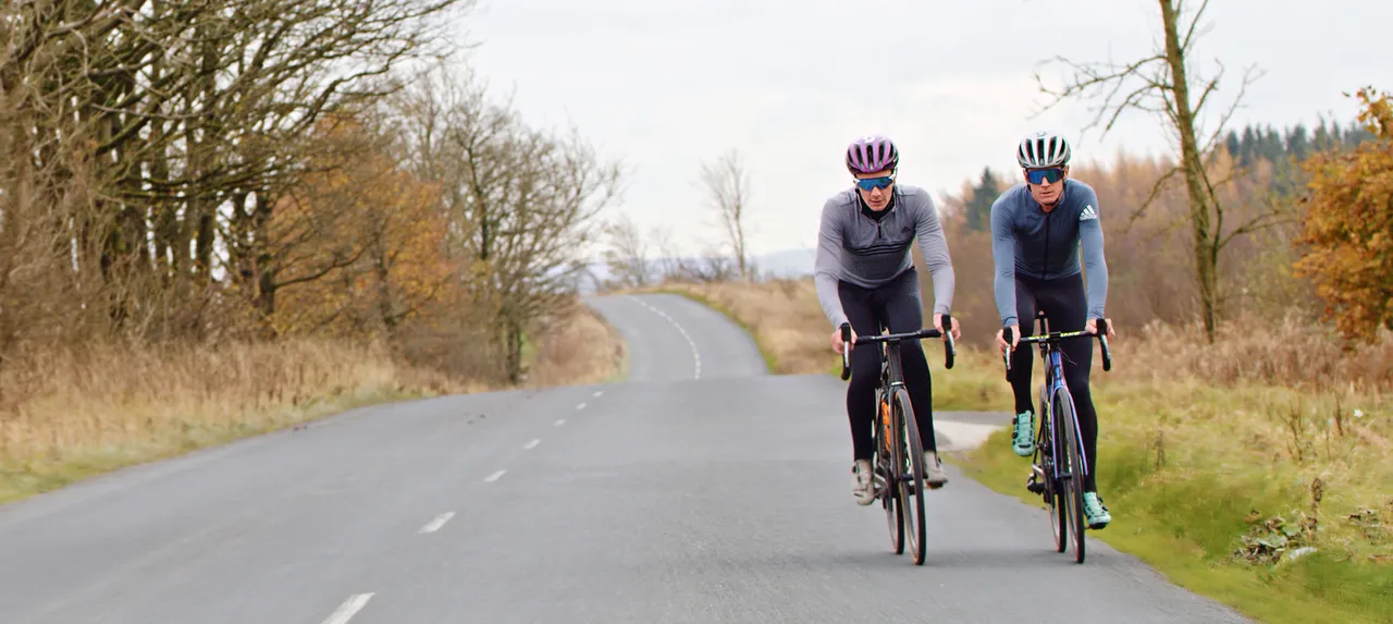 The Brownlee brothers cycle across the county for the film ©Project Yorkshire 2022