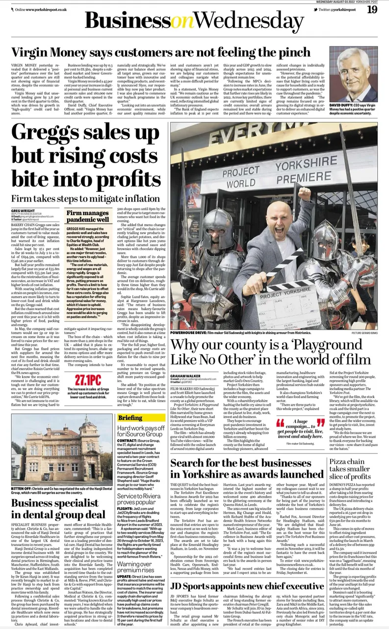 Yorkshire Post_3rd August
